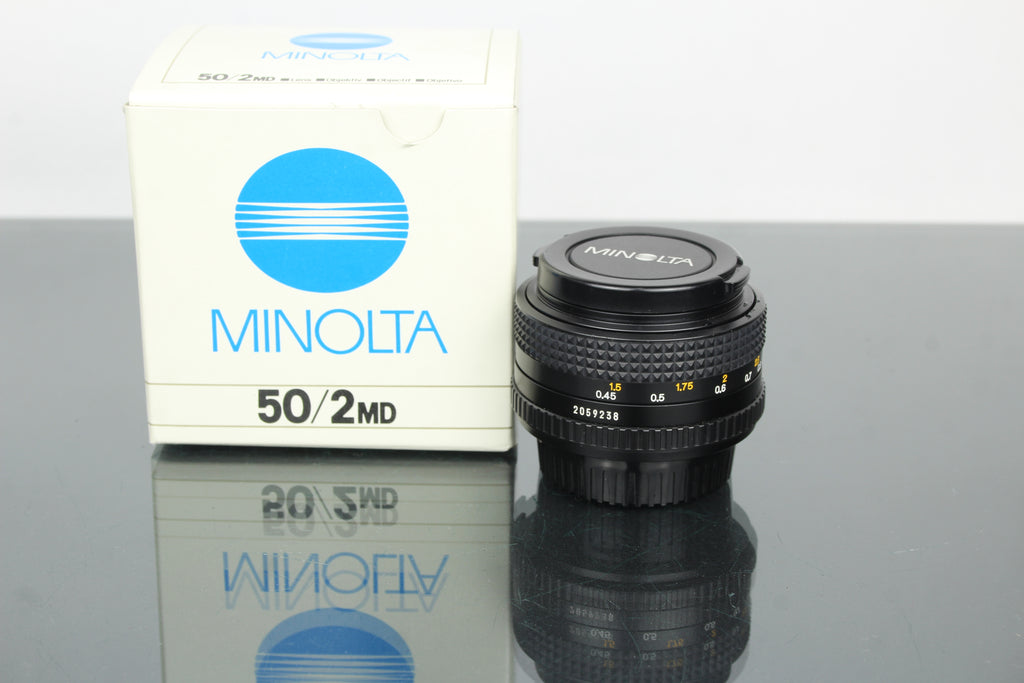 Minolta MD 50mm 1:2 49mm lionsa (súmha MD)