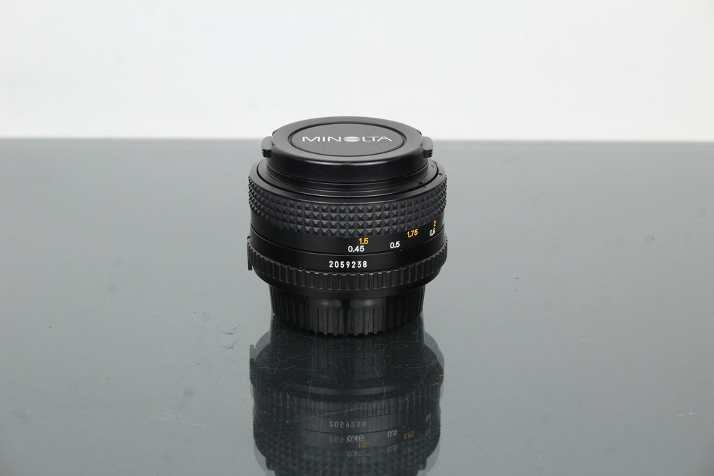 Minolta MD 50mm 1:2 49mm lionsa (súmha MD)