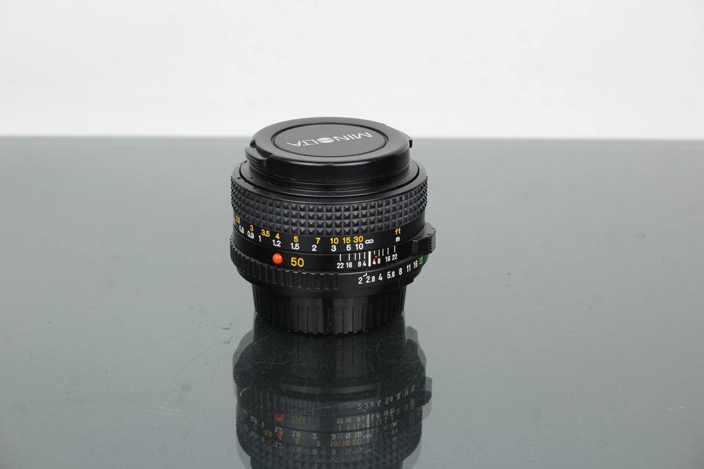 Minolta MD 50mm 1:2 49mm lionsa (súmha MD)
