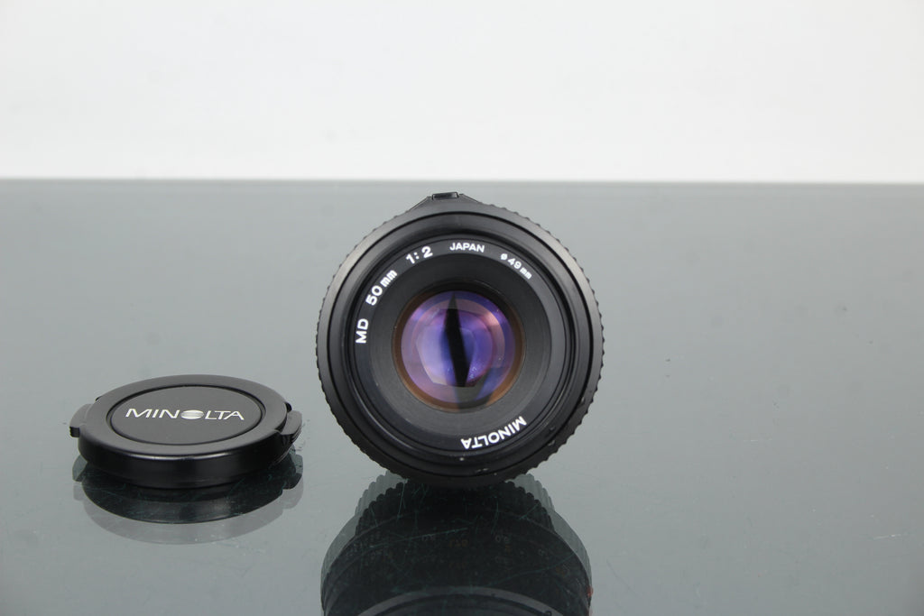 Minolta MD 50mm 1:2 49mm lionsa (súmha MD)