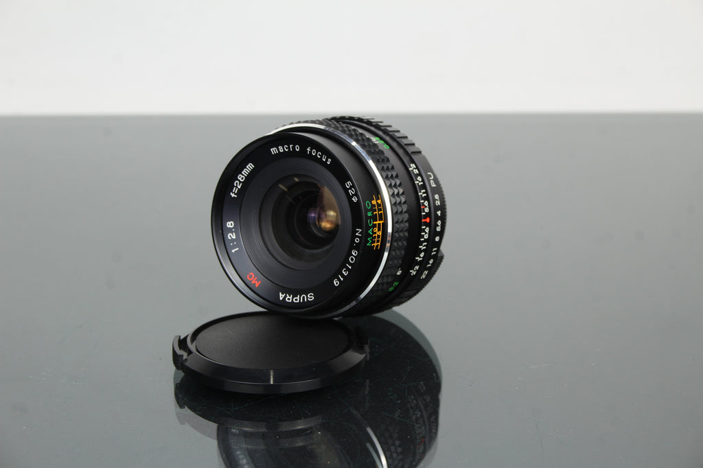 Supra MC 1:2.8 F=28mm Manual Focus Macro Lens (Unknown Mount)