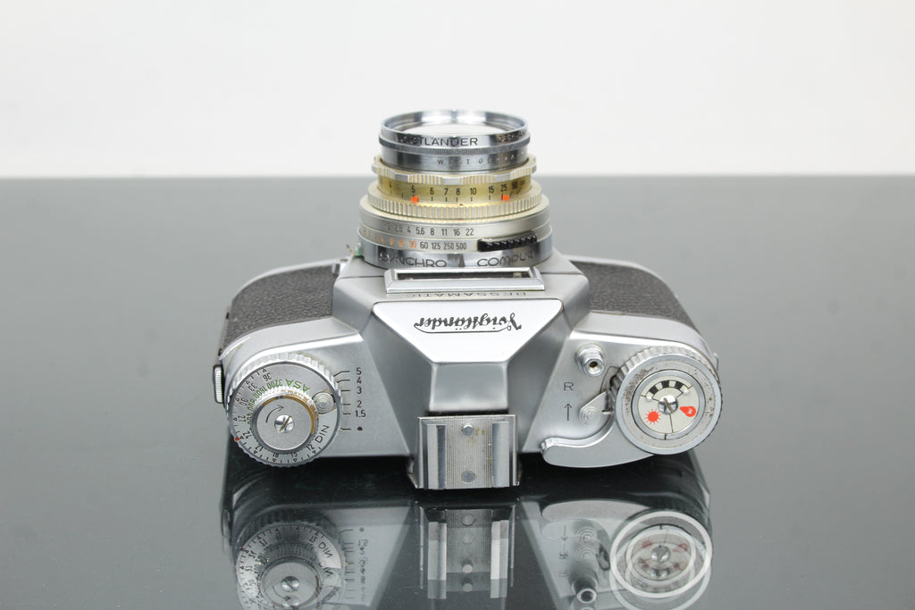Voigtlander Bessamatic + 50mm f/2.8 Color-Skopar lens