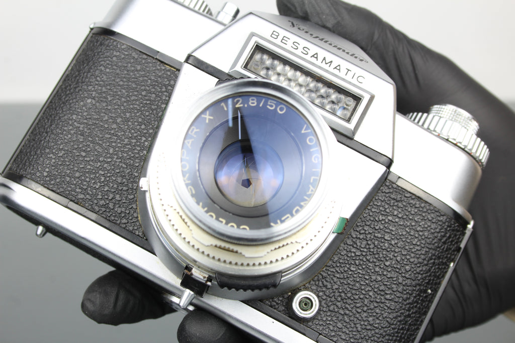 Voigtlander Bessamatic + 50mm f/2.8 Color-Skopar lens