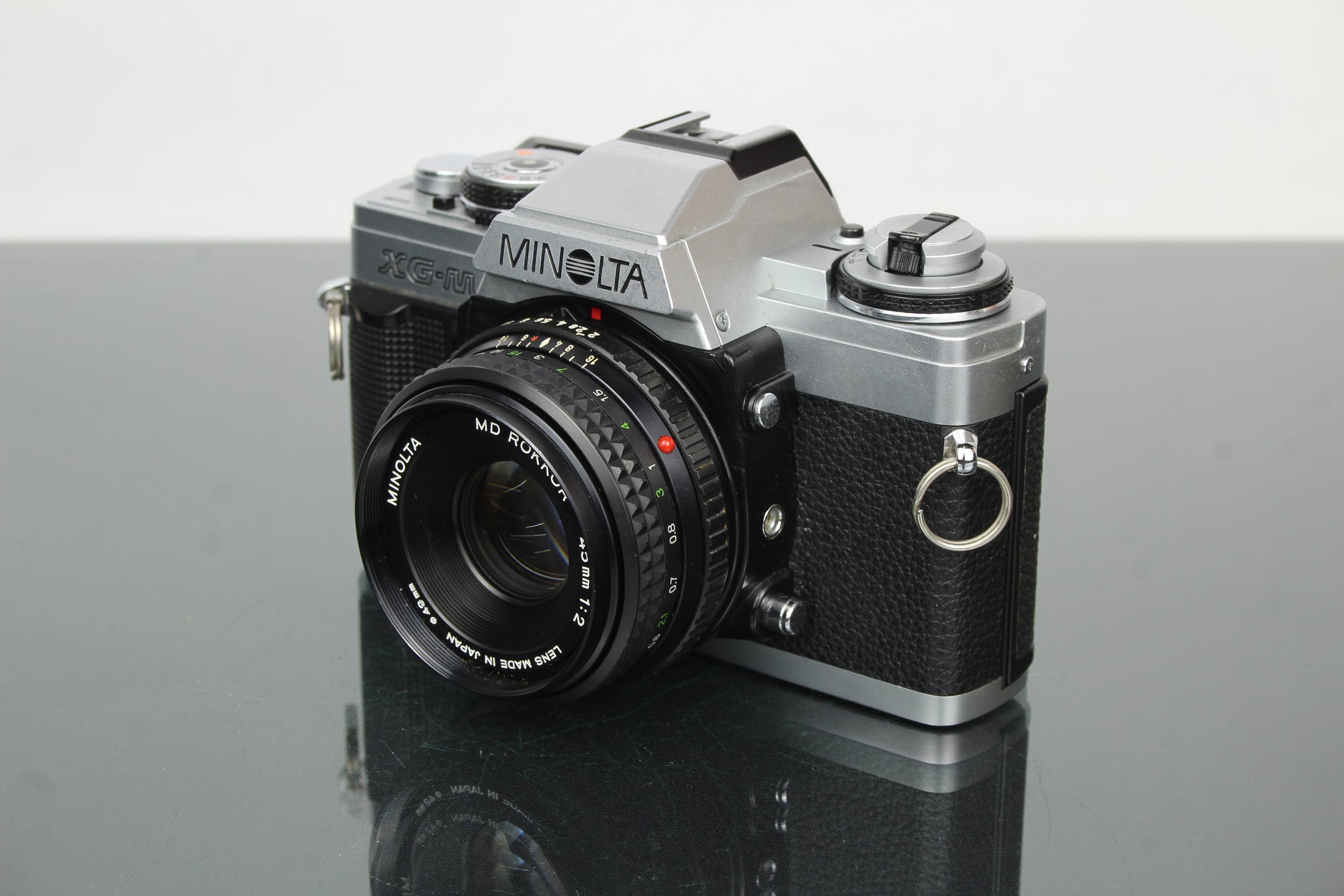 Minolta XG-M + 45mm 1:2 Minolta MD Rokkor lionsa