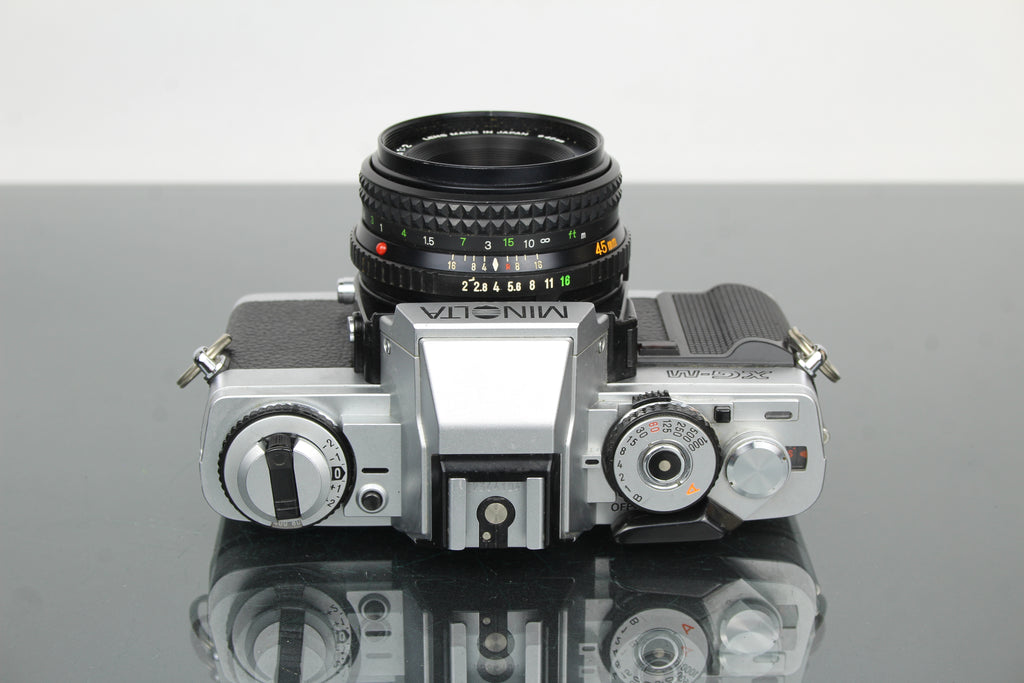 Minolta XG-M + 45mm 1:2 Minolta MD Rokkor lionsa