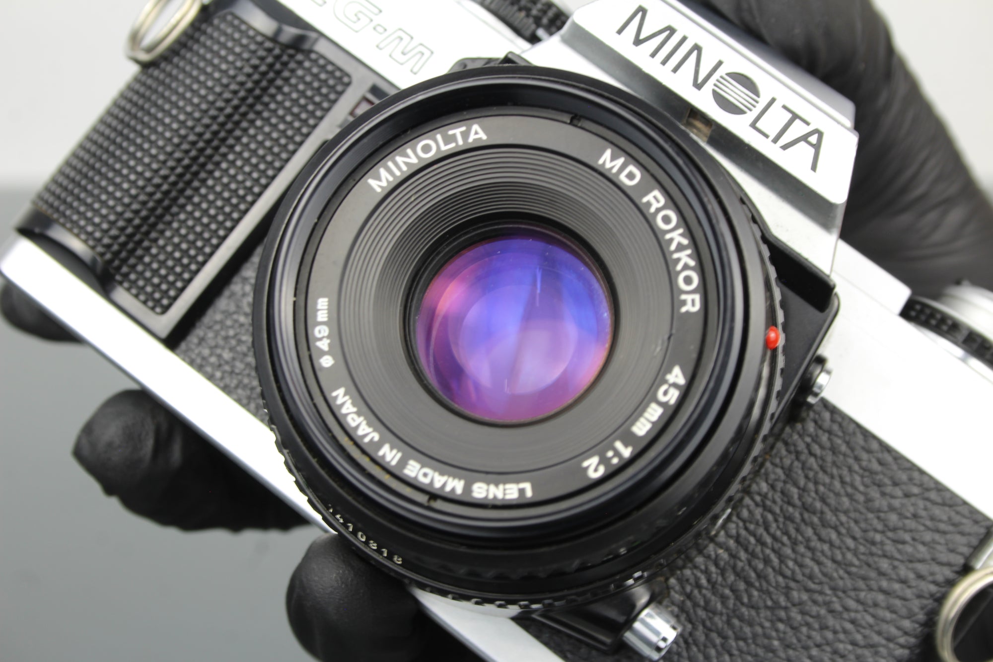 Minolta XG-M + 45mm 1:2 Minolta MD Rokkor lionsa